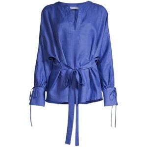 Harshman Laile Blouse 100% Linen Size Small NWT